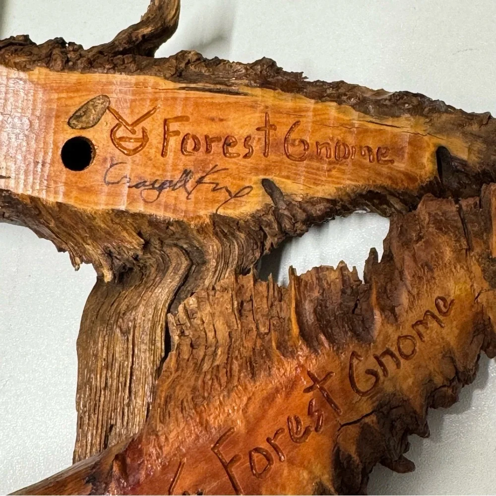 Handcrafted Wooden Forest Gnomes